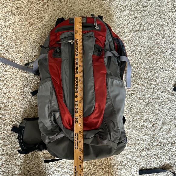 Red and Gray Men's Backpack - Picture 5 of 6